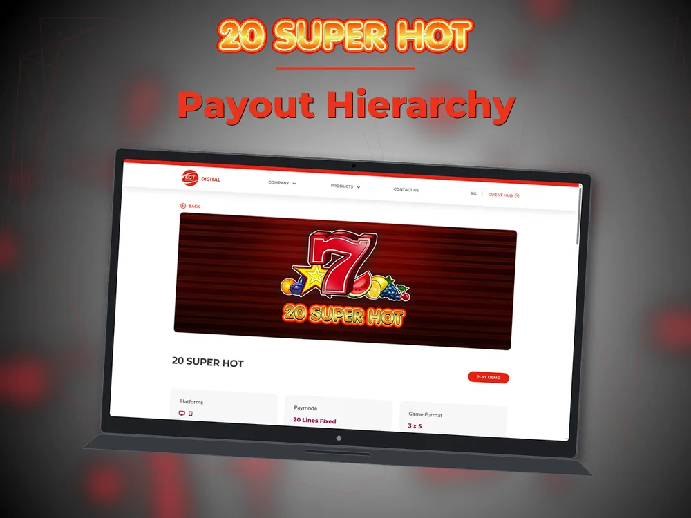 20 Super hot - Payout Hierarchy