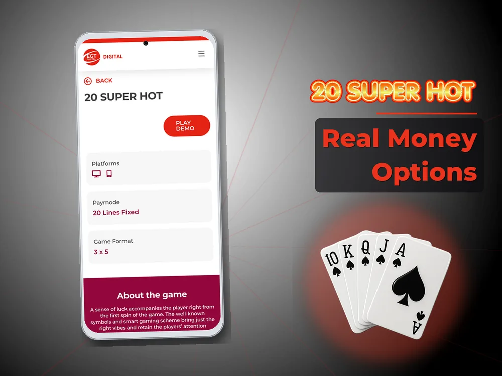 20 Super hot - Real Money Options