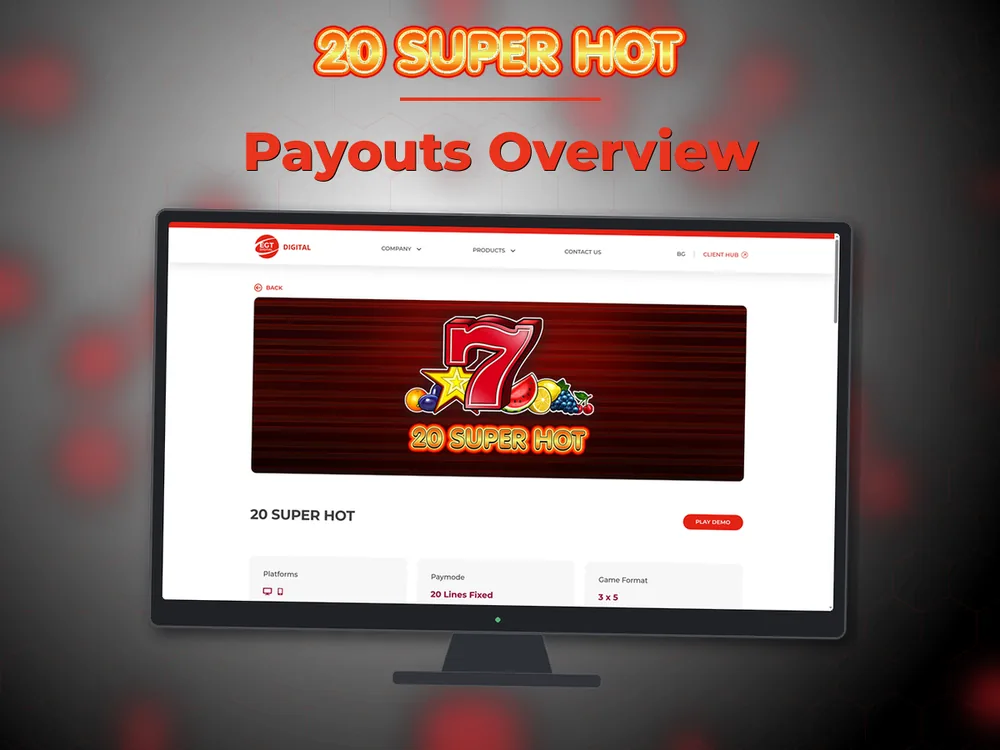 20 Super hot - Payouts Overview