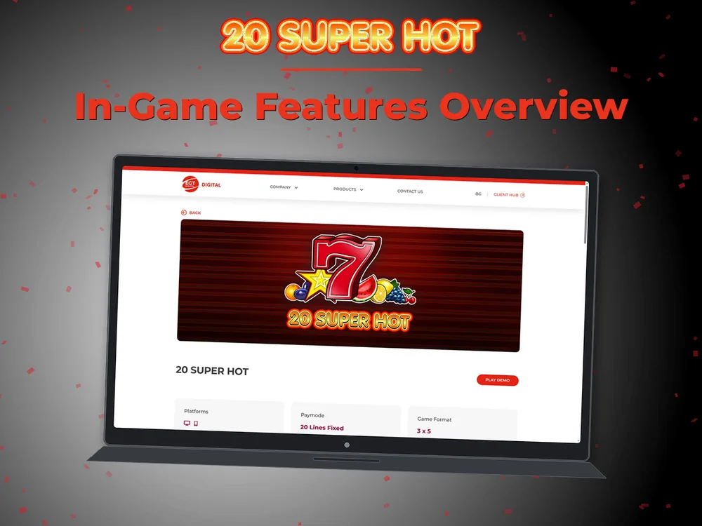 20 Super hot - In-Game Features Overview