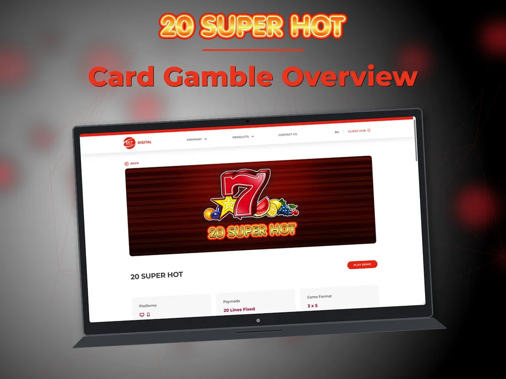 20 Super hot - Card Gamble Overview