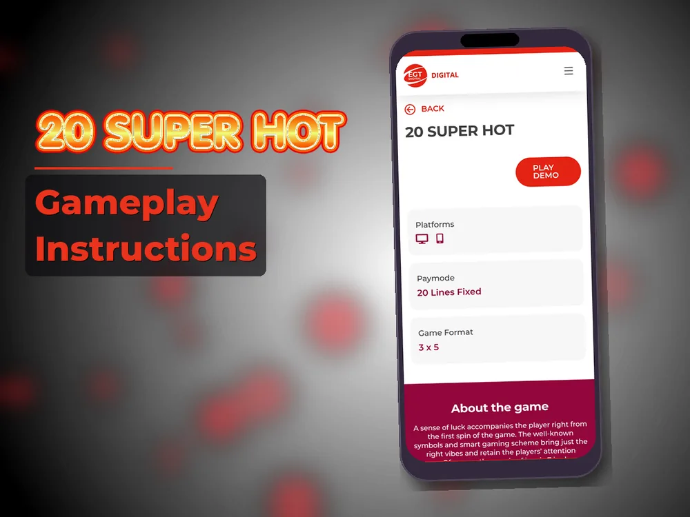 20 Super hot - Gameplay Instructions